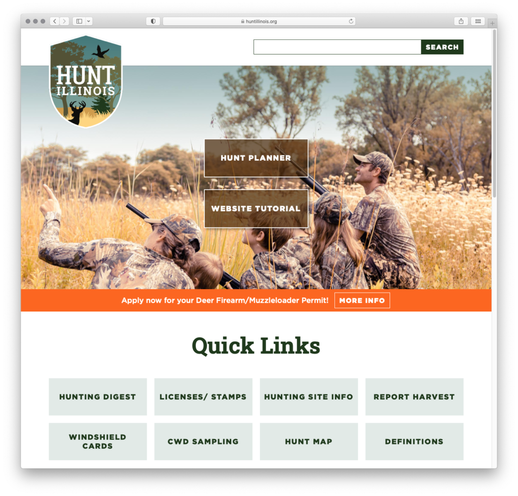Hunt Illinois home page